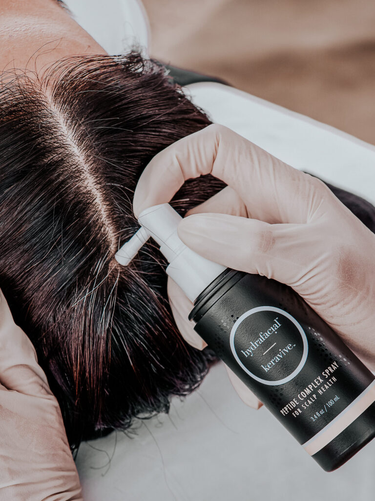 Hydrafacial Keravive Hair Renewal Treatment Application - Zenbar Healing Studio